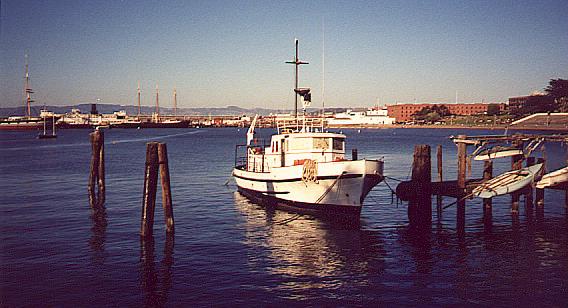 Fishing Boat On Bay