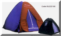 outdoor shelters and tents for fishing and camping