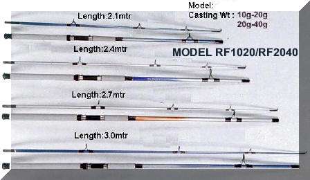 Maker / maufacturer offers hollow fibreglass spinning /casting fishing rod