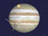 Sonde Galileo et Jupiter