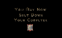 Cadfael Shutdown Screen