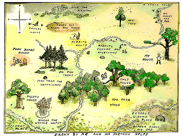 100 Acre Map