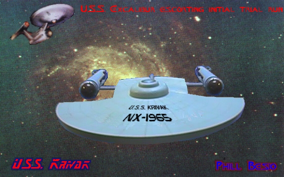 U.S.S. Krivak just before going to warp