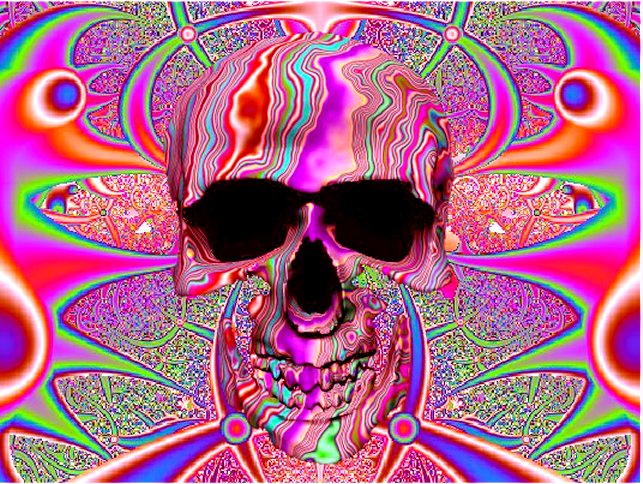 psychedelic skull 1 image