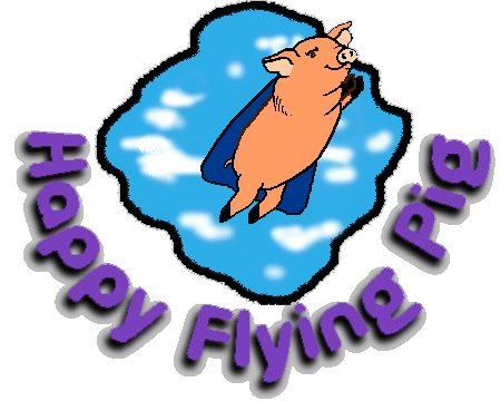 Happy Flying Pig Logo