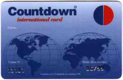 The Countdown Card - 5-60% off at participating retailers WorldWide!