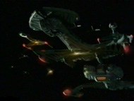 Klingon Fleet attacking DS9