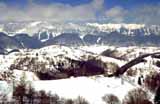 The Bucegi Mountains in the winter.