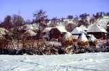 A Maramuresan village in the winter.