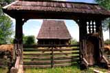 A Maramuresan gate and house.