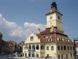 The pretty Brasov City Hall in the Piata Sfatului - Advice Square