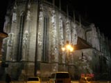 The Black Church at night. Kinda eery.