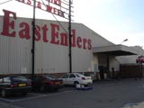 EastEnders booze (alchocol) supermarket in Calais. Calais is on the French side of the English Channel.