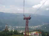 This is a view of Sinaia from the upper cablecar. There is another below this that goes all the way down.