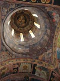 The ceiling of the church.