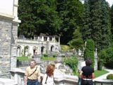 Peles Castle courtyard.