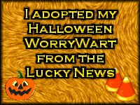 Orange Halloween Worry Wart Certificate