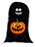 Black Halloween Worry Wart