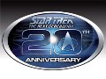 Click on this oval Star Trek: The Next Generation 20th Anniversary logo to go to the official Star Trek Web site.