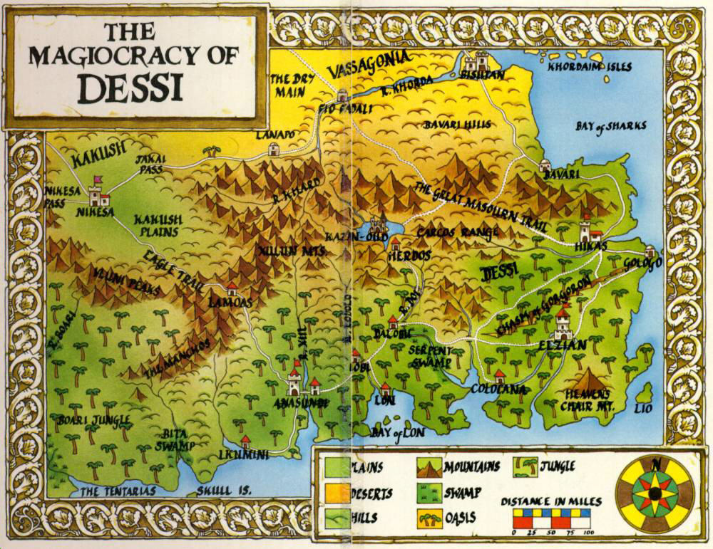 Mapa de la Magiocracia de Dessi