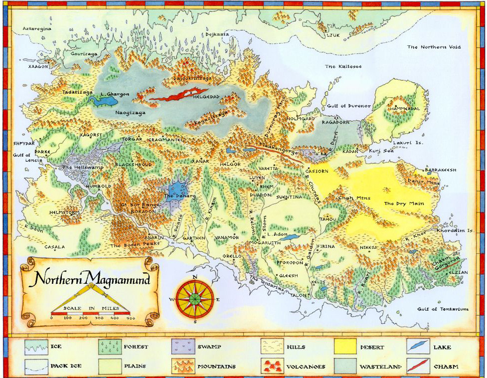 Mapa de Magnamund del Norte