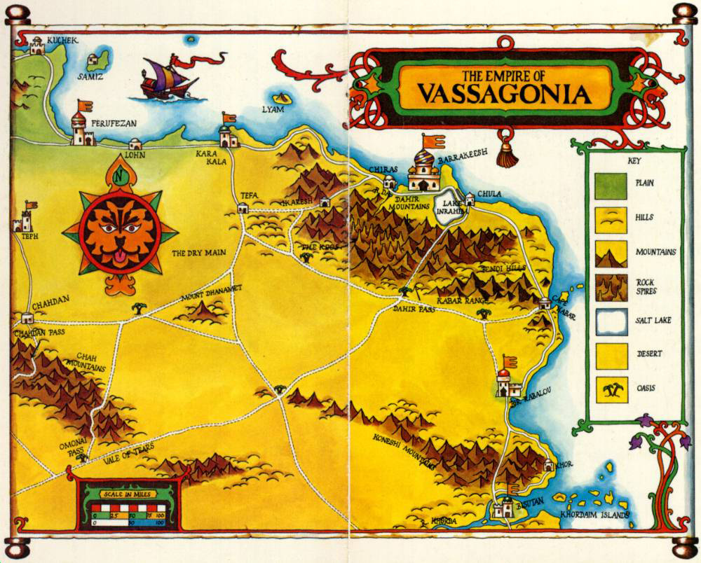 Mapa del Imperio de Vassagonia