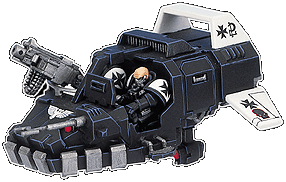 A Black Templars Space Marine Land Speeder