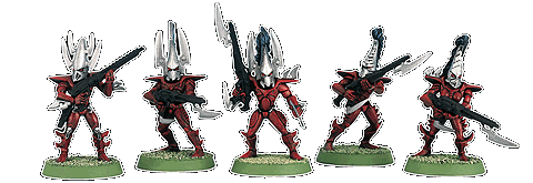 A Unit of Dark Eldar Warriors