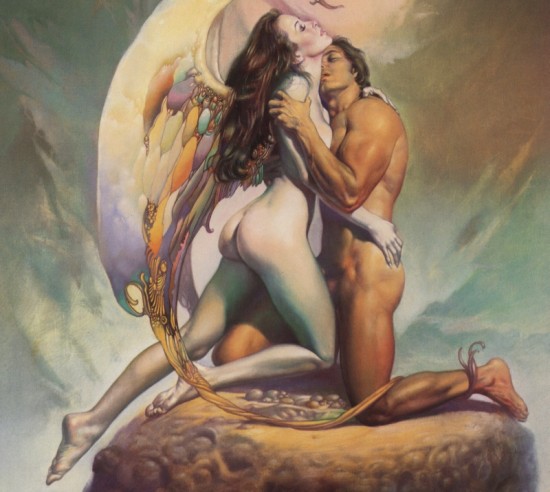 [This original art is titled Mirage and is the creation of Boris Vallejo]