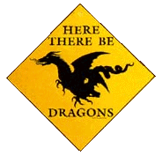 Dragon street sign