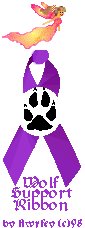 Fae Wolf Support Ribbon by flwrfey (c)98