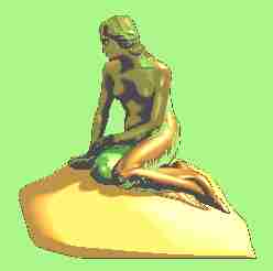 mermaid on rock-image