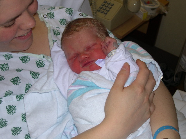 GBR born on his due date with curly silver-gold hair