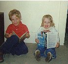 Early readers. Ever readers! My brother and I a 'few' years ago.