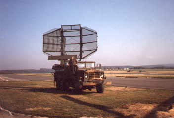 Ken Lytz with the TPS-43 RADAR