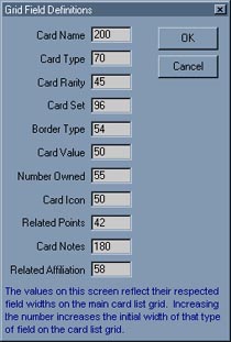 Field Definitions