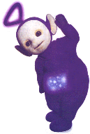 Que Simbolo  esse em cima da cabea do boneco Tinkywinky?