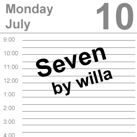 Seven, by willa