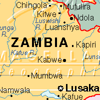 Map of Zambia