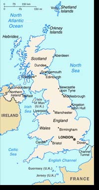 Map of United Kingdom