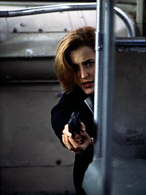 Dana Scully aimed at Roche