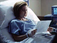 Dana Scully in the hospital