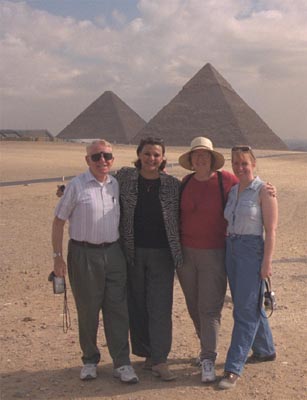 with my parents in Egypt