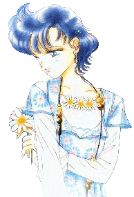 Manga Ami in Blue Dress