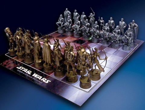 Prototype picture of the Star Wars chess game