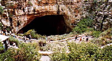 View into the Main Entrance of Carlsbad Caverns..