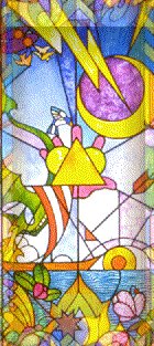 Stained Glass Tiled Background