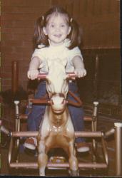 Sadly, the rocking horse had to be euthanized for terminal velocity after this shot was taken.