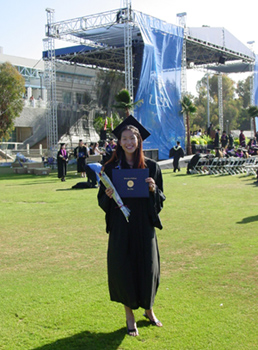 me getting my math degree, June 2001