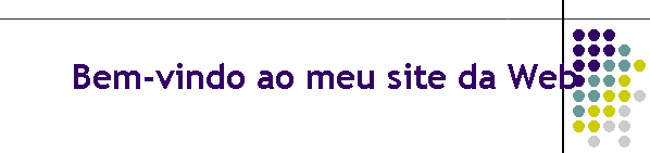 Bem-vindo ao meu site da Web